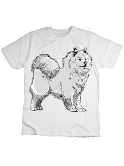 Koszulka Koszulka Dziecięca Samoyed Biała - Śmieszne T-Shirty z Nadrukami ?