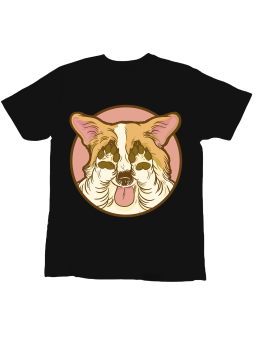 Koszulka Koszulka Dziecięca Corgi Łapki Czarna - Śmieszne T-Shirty z Nadrukami ?