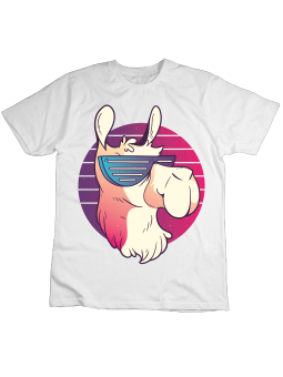 Koszulka Koszulka Dziecięca Cool Lama Biała - Śmieszne T-Shirty z Nadrukami ?