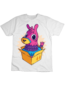 Koszulka Koszulka Dziecięca Lama Piniata Biała - Śmieszne T-Shirty z Nadrukami ?