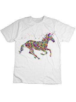 Koszulka Koszulka Dziecięca Jednorożec Biała - Śmieszne T-Shirty z Nadrukami ?