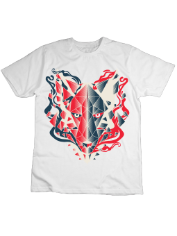 Koszulka Koszulka Dziecięca Głowa Wilka Biała - Śmieszne T-Shirty z Nadrukami ?