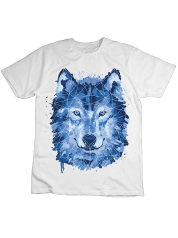 Koszulka Koszulka Dziecięca Wilk Watercolor Biała - Śmieszne T-Shirty z Nadrukami ?