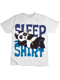 Koszulka Koszulka Dziecięca Sleep Shirt Panda Biała - Śmieszne T-Shirty z Nadrukami ?