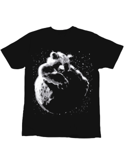 Koszulka Koszulka Dziecięca Planeta Panda Czarna - Śmieszne T-Shirty z Nadrukami ?