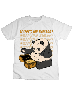 Koszulka Koszulka Dziecięca Panda Bamboo Biała - Śmieszne T-Shirty z Nadrukami ?