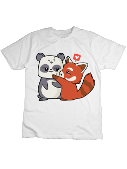 Koszulka Koszulka Dziecięca Kocham Pandę Biała - Śmieszne T-Shirty z Nadrukami ?
