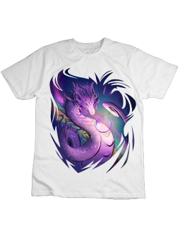 Koszulka Koszulka Dziecięca Magiczny Smok Biała - Śmieszne T-Shirty z Nadrukami ?