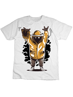 Koszulka Koszulka Dziecięca Pszczelarz Rock Biała - Śmieszne T-Shirty z Nadrukami ?