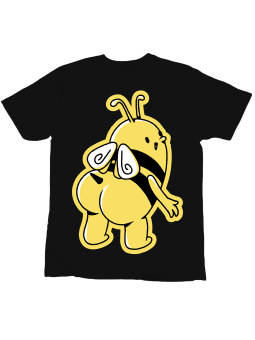 Koszulka Koszulka Dziecięca Śmieszna Pszczółka Czarna - Śmieszne T-Shirty z Nadrukami ?