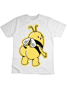 Koszulka Koszulka Dziecięca Śmieszna Pszczółka Biała - Śmieszne T-Shirty z Nadrukami ?