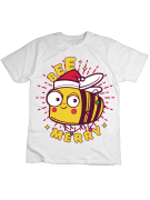Koszulka Koszulka Dziecięca Bee Merry Biała - Śmieszne T-Shirty z Nadrukami ?