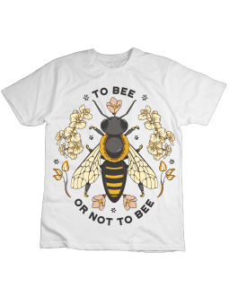 Koszulka Koszulka Dziecięca To Bee Or Not To Bee Biała - Śmieszne T-Shirty z Nadrukami ?