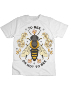 Koszulka Koszulka Dziecięca To Bee Or Not To Bee Biała - Śmieszne T-Shirty z Nadrukami ?