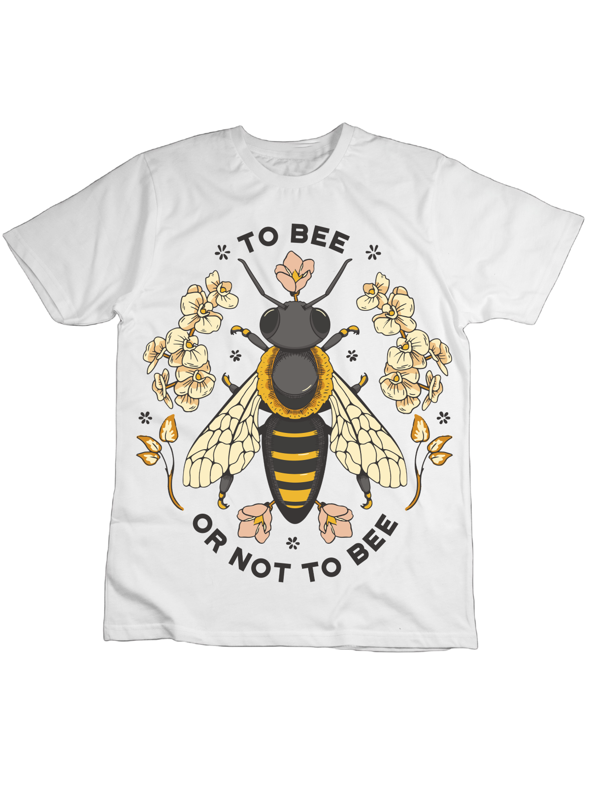 Koszulka Koszulka Dziecięca To Bee Or Not To Bee Biała - Śmieszne T-Shirty z Nadrukami ?
