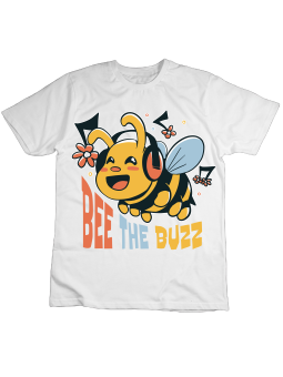 Koszulka Koszulka Dziecięca Bee The Buzz Biała - Śmieszne T-Shirty z Nadrukami ?