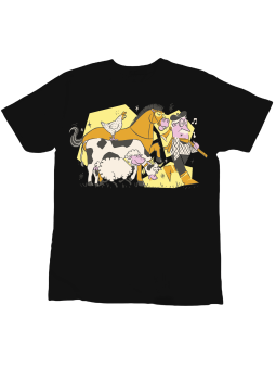 Koszulka Koszulka Dziecięca Farmer Czarna - Śmieszne T-Shirty z Nadrukami ?