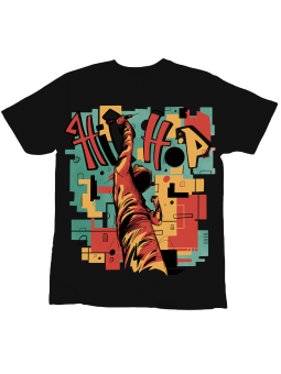 Koszulka Koszulka Dziecięca Hip Hop Czarna - Śmieszne T-Shirty z Nadrukami ?