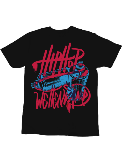 Koszulka Koszulka Dziecięca Hip Hop Spraye Czarna - Śmieszne T-Shirty z Nadrukami ?