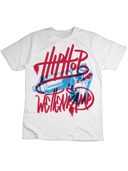 Koszulka Koszulka Dziecięca Hip Hop Spraye Biała - Śmieszne T-Shirty z Nadrukami ?