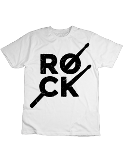 Koszulka Koszulka Dziecięca Rock Biała - Śmieszne T-Shirty z Nadrukami ?