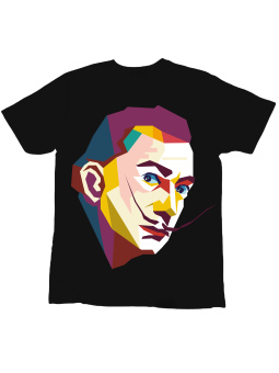 Koszulka Koszulka Dziecięca Mona Salvador Dali Czarna - Śmieszne T-Shirty z Nadrukami ?