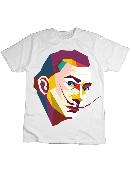 Koszulka Koszulka Dziecięca Salvador Dali Biała - Śmieszne T-Shirty z Nadrukami ?