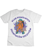 Koszulka Koszulka Dziecięca Klub Powolnych Zdobywców Szczytów Biała - Śmieszne T-Shirty z Nadrukami ?
