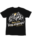 Koszulka Koszulka Dziecięca Góry Wzywają Czarna - Śmieszne T-Shirty z Nadrukami ?