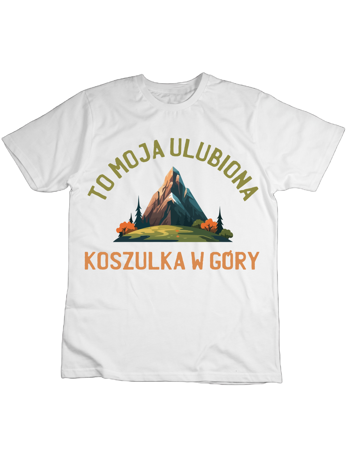 Koszulka Koszulka Dziecięca Ulubiona Koszulka w Góry Biała - Śmieszne T-Shirty z Nadrukami ?