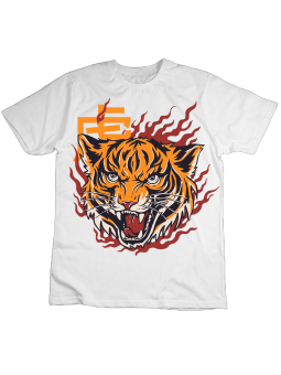 Koszulka Koszulka Dziecięca Anime Tygrys Biała - Śmieszne T-Shirty z Nadrukami ?