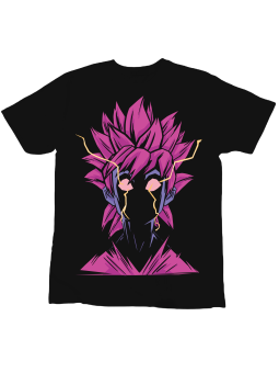 Koszulka Koszulka Dziecięca Anime Men Power Czarna - Śmieszne T-Shirty z Nadrukami ?