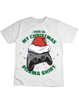 Koszulka Koszulka Dziecięca Świąteczna Koszulka Gracza Biała - Śmieszne T-Shirty z Nadrukami ?