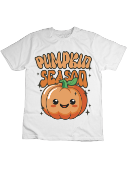 Koszulka Koszulka Dziecięca Pumpkin Season Biała - Śmieszne T-Shirty z Nadrukami ?