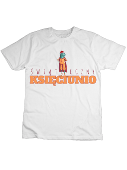 Koszulka Koszulka Dziecięca Świąteczny Księciunio Biała - Śmieszne T-Shirty z Nadrukami ?