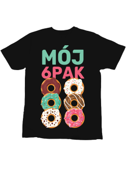 Koszulka Koszulka Dziecięca Mój Szcześciopak Czarna - Śmieszne T-Shirty z Nadrukami ?