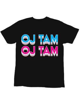 Koszulka Koszulka Dziecięca Oj Tam Oj Tam Czarna - Śmieszne T-Shirty z Nadrukami ?