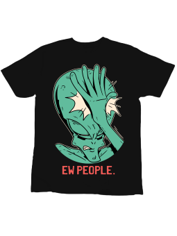 Koszulka Koszulka Dziecięca Ew People Czarna - Śmieszne T-Shirty z Nadrukami ?