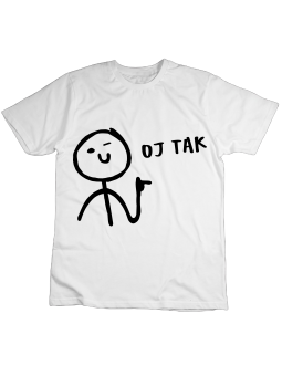 Koszulka Koszulka Dziecięca Oj Tak Biała - Śmieszne T-Shirty z Nadrukami ?