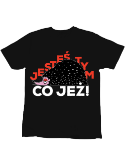 Koszulka Koszulka Dziecięca Jesteś Tym Co Jeż Czarna - Śmieszne T-Shirty z Nadrukami ?