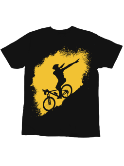 Koszulka Koszulka Dziecięca Rower Dab Czarna - Śmieszne T-Shirty z Nadrukami ?