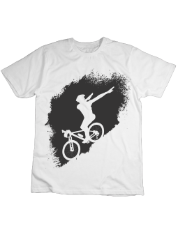 Koszulka Koszulka Dziecięca Rower Dab Biała - Śmieszne T-Shirty z Nadrukami ?