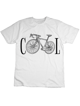 Koszulka Koszulka Dziecięca Rowerowy Cool Biała - Śmieszne T-Shirty z Nadrukami ?