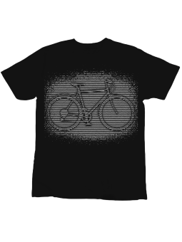 Koszulka Koszulka Dziecięca Rowerowa Iluzja Czarna - Śmieszne T-Shirty z Nadrukami ?