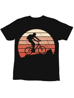 Koszulka Koszulka Dziecięca Rower Górski Czarna - Śmieszne T-Shirty z Nadrukami ?