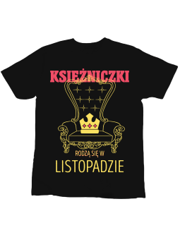 Koszulka Koszulka Dziecięca Urodzinowe Księżniczki [WYBIERZ MIESIĄC] - Śmieszne T-Shirty z Nadrukami ?