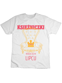 Koszulka Koszulka Dziecięca Urodzinowe Księżniczki [WYBIERZ MIESIĄC] - Śmieszne T-Shirty z Nadrukami ?