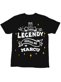 Koszulka Koszulka Dziecięca Takie Legendy Rodzą Się w [WYBIERZ MIESIĄC] - Śmieszne T-Shirty z Nadrukami ?