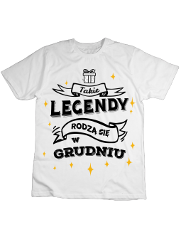 Koszulka Koszulka Dziecięca Takie Legendy Rodzą Się w [WYBIERZ MIESIĄC] - Śmieszne T-Shirty z Nadrukami ?
