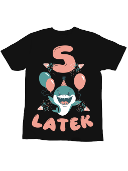 Koszulka Koszulka Dziecięca Baby Shark [WYBIERZ WIEK] Czarna - Śmieszne T-Shirty z Nadrukami ?